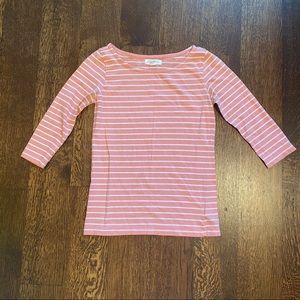 F21 Pink Striped Tee